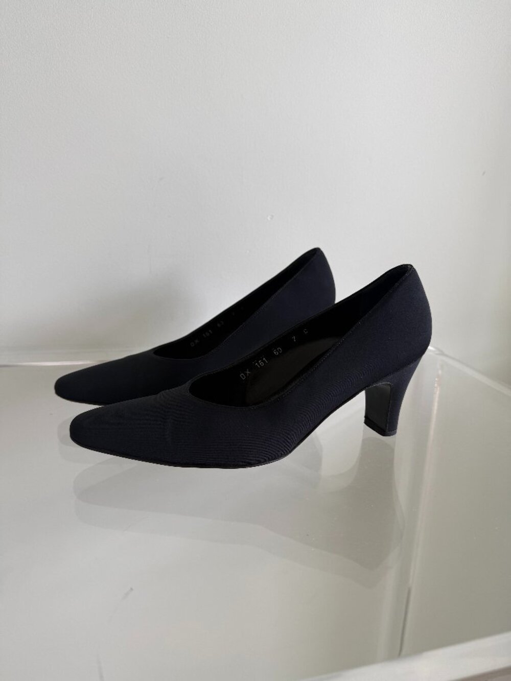 Salvatore Ferragamo Nisida Black Satin Pumps - Size 7
